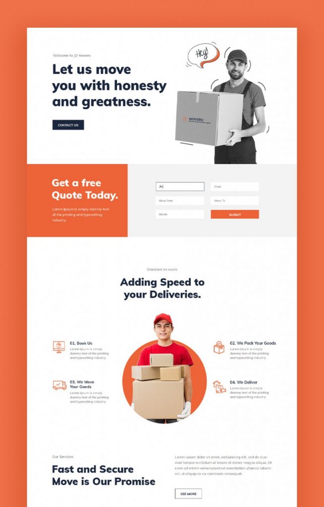 Introducing FREE Movers Website Template Kit For JD Builder Pro