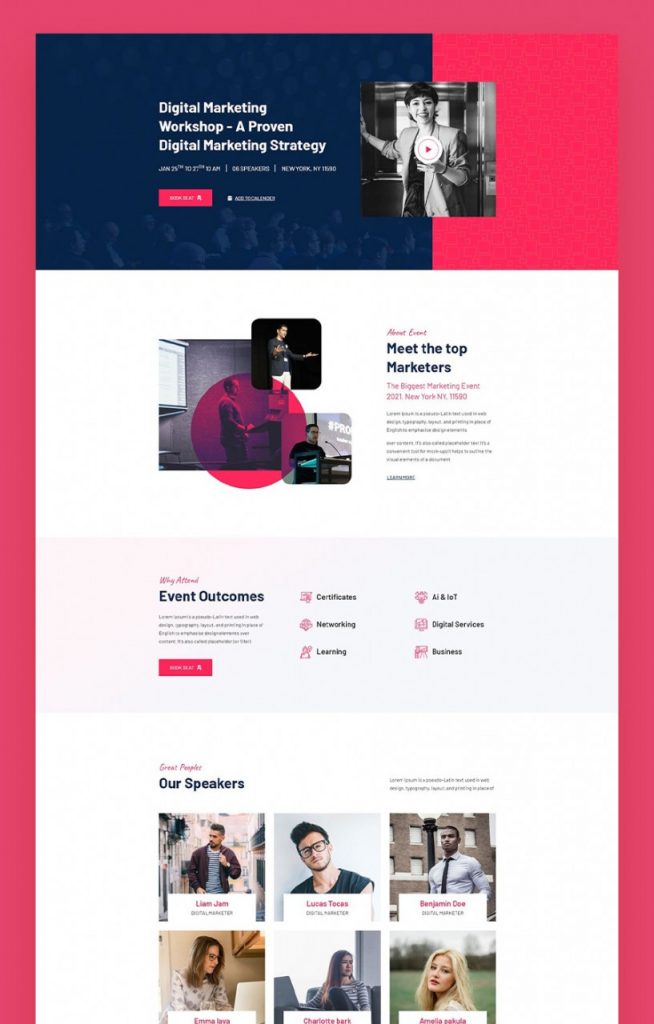 Introducing FREE Event Joomla Template for JD Builder