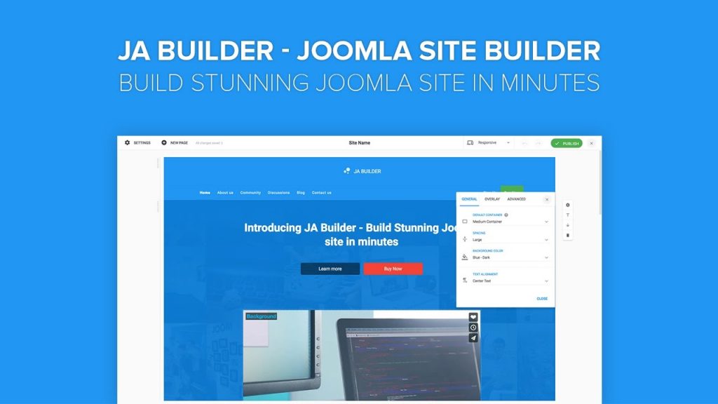 Best Drag & Drop Joomla Page Builders