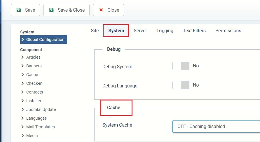 How to Enable Cache in Joomla 4?