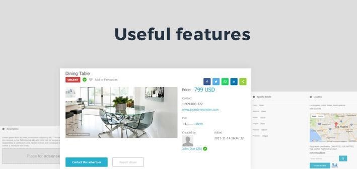 Create a successful classified website with Joomla templates and the best-rated classified ads Joomla extension