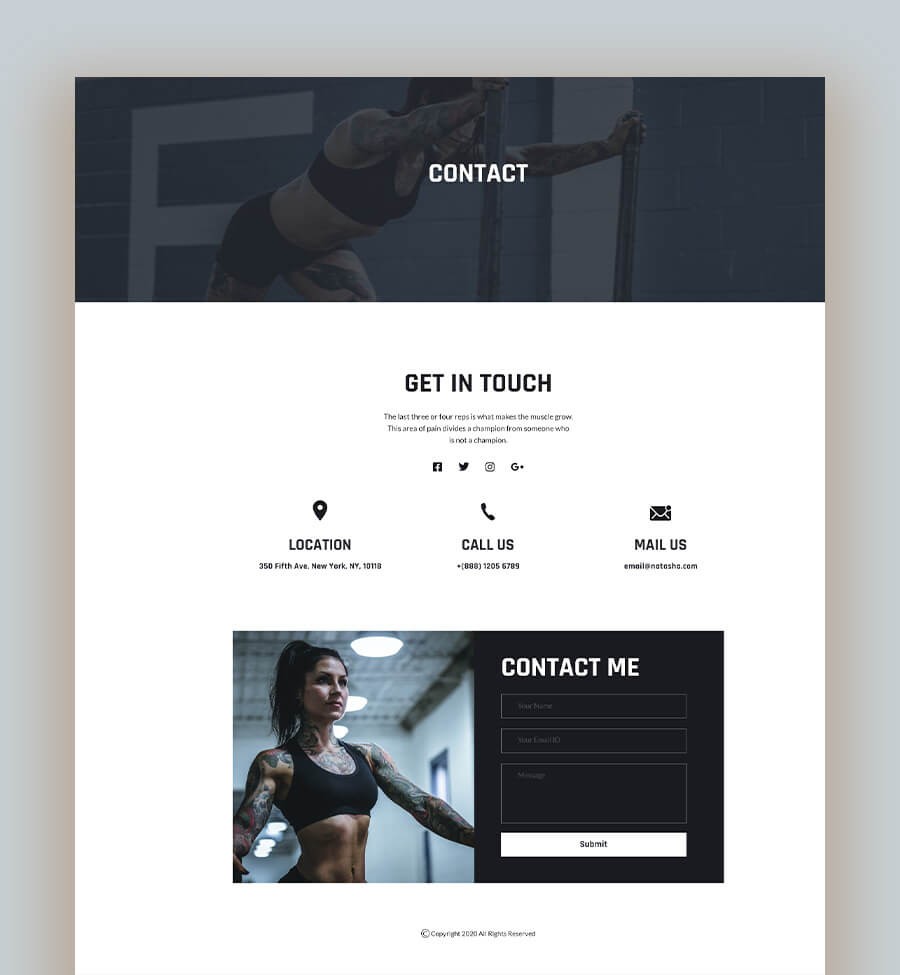 Introducing Free Fitness Trainer Website Template Kit For Mighty Addons Pro