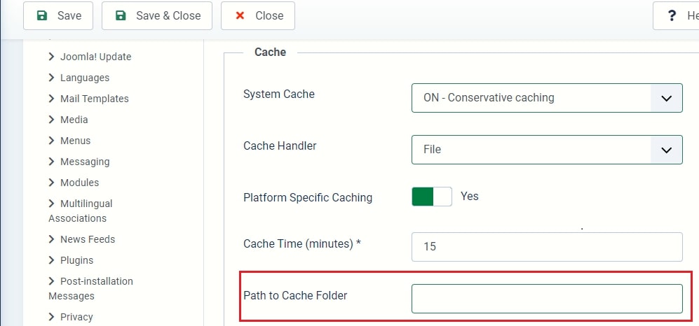 How to Enable Cache in Joomla 4?