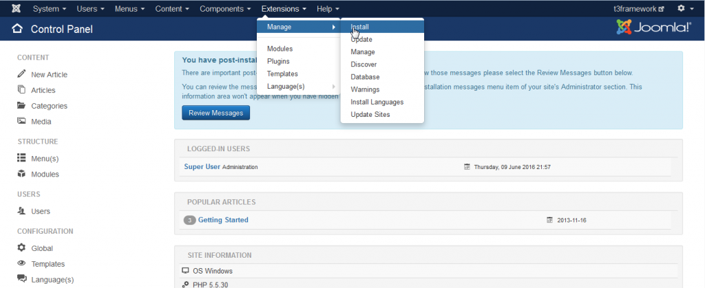 How to upgrade Joomla 2.5 to 3.x